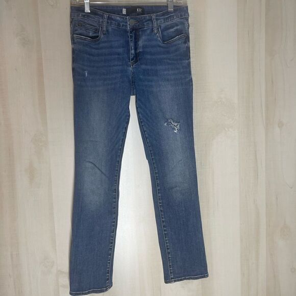 Kut from the Kloth Catherine boyfriend denim‎ jeans, size 8 - Picture 2 of 16